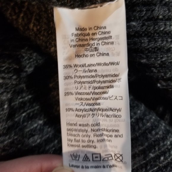  MADEWELL - NWT, Grey Curved Hem Sweater Dress, Sz M - Picture 8 of 8